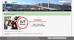 Desktop Screenshot of gc.iut-nimes.fr