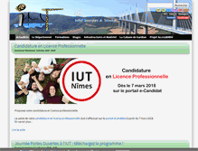 Tablet Screenshot of gc.iut-nimes.fr